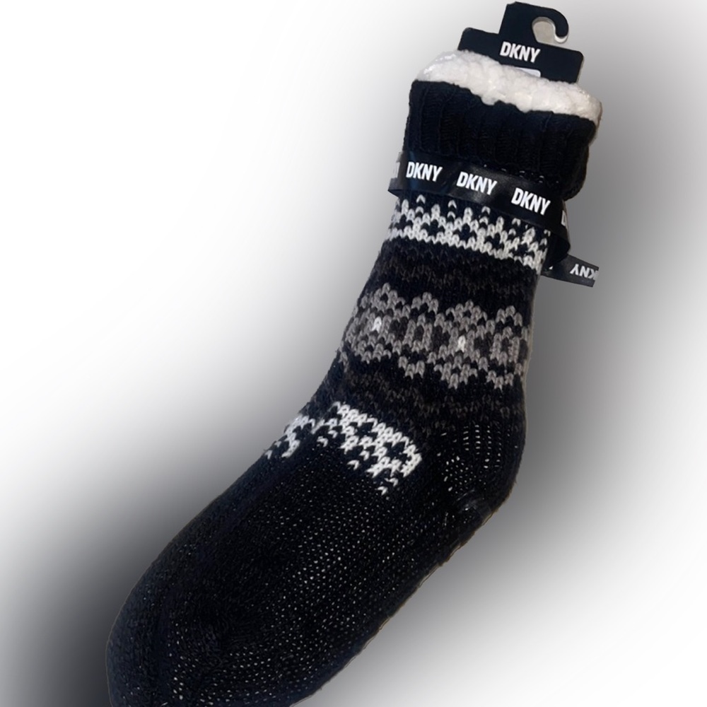 DKNY Comfy Slipper/Socks NWT